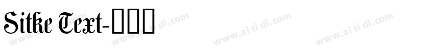 Sitke Text字体转换